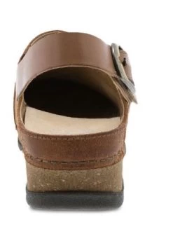 Dansko Tan Burnished Suede Merrin Women's Mules 9605-375300 -Vogue Shoes 9605 375300 4 resized