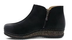 Dansko Black Burnished Suede Makara Women's Boots 9607-100200 -Vogue Shoes 9607 100200 2 resized