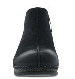 Dansko Black Burnished Suede Makara Women's Boots 9607-100200 -Vogue Shoes 9607 100200 3 resized