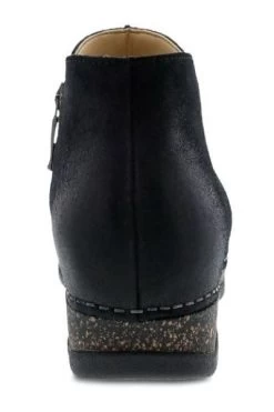 Dansko Black Burnished Suede Makara Women's Boots 9607-100200 -Vogue Shoes 9607 100200 4 resized
