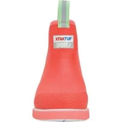 Xtratuf Coral Pink Womens Ankle Deck Sport Boots ADSW-400 -Vogue Shoes adsw 400 4 resized