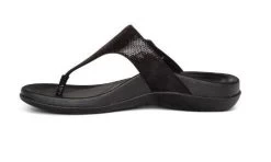 Aetrex Black Rita Adjustable Thong Womens Sandals AE800 12 Aetrex Black Rita Adjustable Thong Womens Sandals AE800 -Vogue Shoes ae800 3