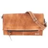 Bed Stu Tan Rustic AMINA Crossbody Leather Clutch A450211