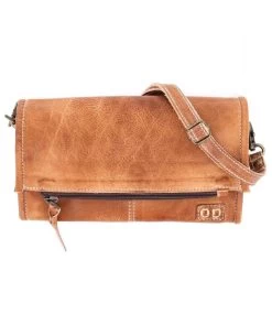 Bed Stu Tan Rustic AMINA Crossbody Leather Clutch A450211