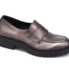 Bueno Taupe Metallic Della Women's Penny Loafer Shoes B2167