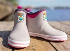 Buoy Boots Grey And Pink Childrens Rain Boots BB104 -Vogue Shoes bb104 3