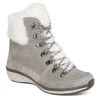 Aetrex Grey Jodie Fur Arch Support Waterproof Womens Winter Boots BB291 -Vogue Shoes bb291
