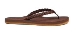 Cobian Chocolate Bethany Braided Pacifica Womens Flip Flops BBP23 -Vogue Shoes bbp23 201 1