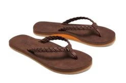 Cobian Chocolate Bethany Braided Pacifica Womens Flip Flops BBP23 -Vogue Shoes bbp23 201 2