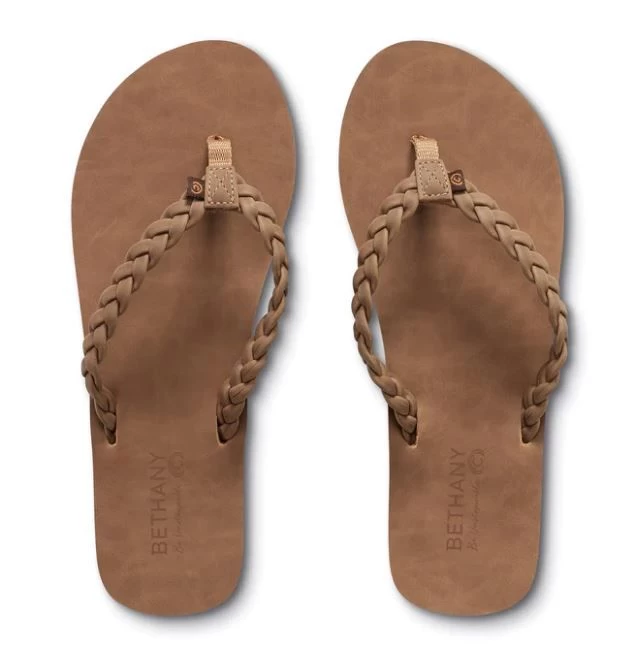 Cobian Tan Bethany Braided Pacifica Womens Flip Flops BBP23 5 Cobian Tan Bethany Braided Pacifica Womens Flip Flops BBP23 - Image 3
