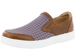 Alegria Tan Plaid Bender Men's Casual Shoes BEN-9240