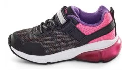 Stride Rite Pink And Black Made 2 Play Radiant Bounce Little Kids Light Up Sneakers BG005109 -Vogue Shoes bg0051009 4 resized