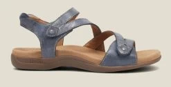 Taos Dark Blue Big Time Women's Comfort Sandals BGT-14132-DKBL -Vogue Shoes bgt 14132 dkbl 1