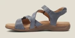 Taos Dark Blue Big Time Women's Comfort Sandals BGT-14132-DKBL -Vogue Shoes bgt 14132 dkbl 2