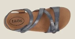 Taos Dark Blue Big Time Women's Comfort Sandals BGT-14132-DKBL -Vogue Shoes bgt 14132 dkbl 3