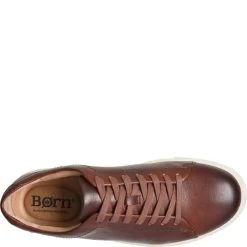 Born Dark Tan Bourbon Allegheny II Mens Leather Lace Up Sneakers BM0010825 -Vogue Shoes bm0010825 4 resized