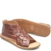 Born Dark Tan Bourbon Iwa Woven Womens Sandals BR0032992 -Vogue Shoes br0032992 1 resized