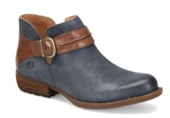 Born Dk Blue/Brown Kati Women's Booties BR0040474
