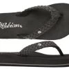 BRB10-BLK BRAIDED BOUNCE Braided Strap Flip-Flop Cobian Ladies Sandals -Vogue Shoes brb10 blk690xl