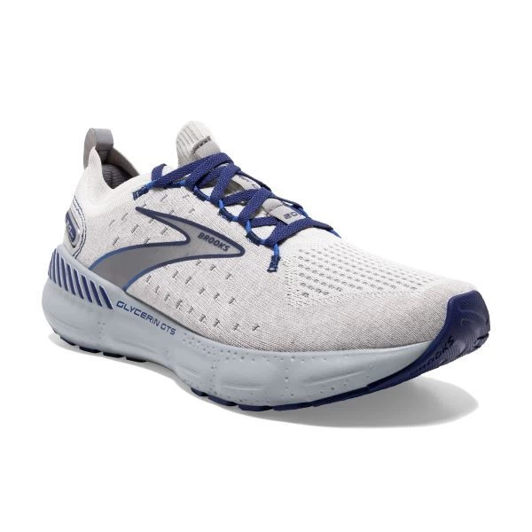 Brooks Oyster/Alloy/BlueDepths Glycerin StealthFit GTS 20 Mens Running Shoes 110385-081 3 Brooks Oyster/Alloy/BlueDepths Glycerin StealthFit GTS 20 Mens Running Shoes 110385-081