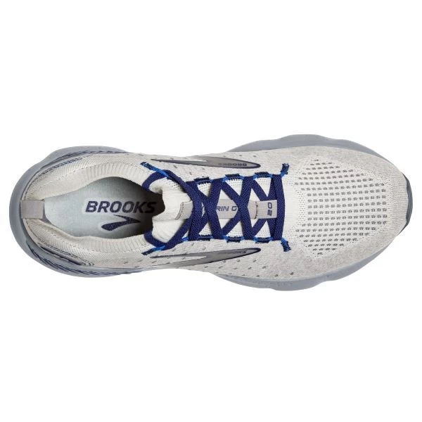 Brooks Oyster/Alloy/BlueDepths Glycerin StealthFit GTS 20 Mens Running Shoes 110385-081 6 Brooks Oyster/Alloy/BlueDepths Glycerin StealthFit GTS 20 Mens Running Shoes 110385-081 - Image 4
