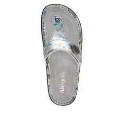 Alegria Carina Glacier Womens Thong Sandals CAR-221 -Vogue Shoes car 221 5t