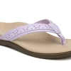 Vionic Pastel Lilac Casandra Toe Post Ladies Sandals CASANDRA-LILAC -Vogue Shoes casandra lilac 1