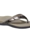 Vionic Pewter Casandra Toe Post Womens Sandals CASANDRA-PEWTER -Vogue Shoes casandra pewter 1 resized