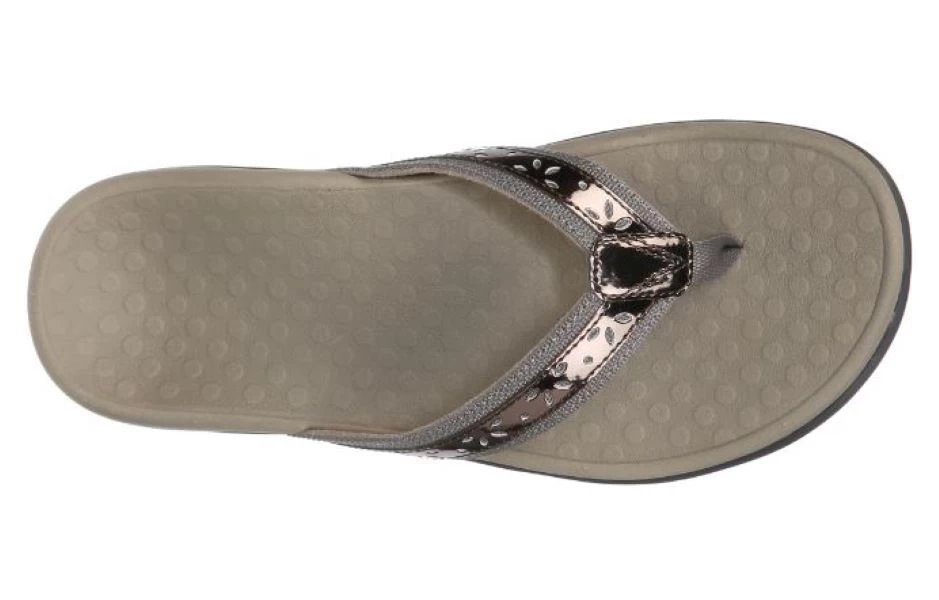 Vionic Pewter Casandra Toe Post Womens Sandals CASANDRA-PEWTER 4 Vionic Pewter Casandra Toe Post Womens Sandals CASANDRA-PEWTER - Image 2