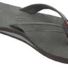 Catalina Premier Black Single Layer Leather Womens Rainbow Sandals -Vogue Shoes catalina pblk 1
