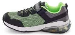 Stride Rite Lime, Black And Gray Made To Play Radiant Bounce Big Kids Light Up Sneakers CB005110 -Vogue Shoes cb005110 4 resized