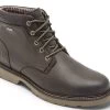Rockport Dunham Brown Men's Jake Waterproof Plain Toe Boot CH6139 -Vogue Shoes ch6139