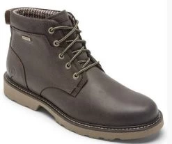 Rockport Dunham Brown Men's Jake Waterproof Plain Toe Boot CH6139