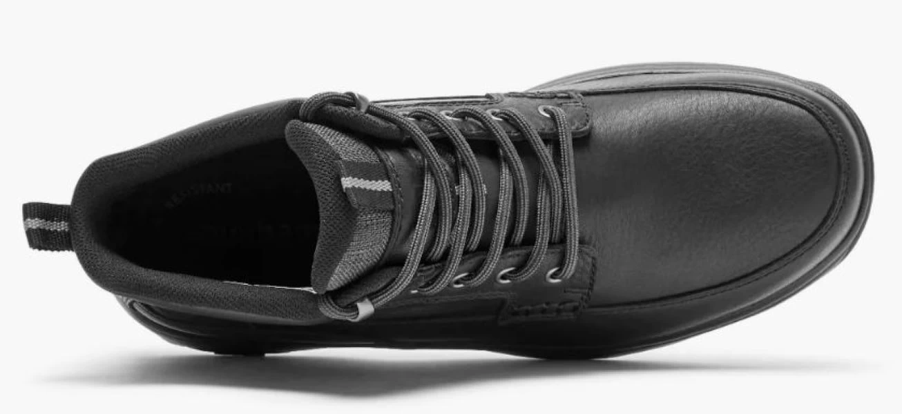 Dunham Black Leather Men's 8000 Mid Boot Waterproof Boots CI6853 6 Dunham Black Leather Men's 8000 Mid Boot Waterproof Boots CI6853 - Image 4