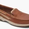 Dunham Tan Leather Captain Venetian Men's Boat Shoes CJ1478