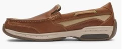 Dunham Tan Leather Captain Venetian Men's Boat Shoes CJ1478 -Vogue Shoes cj1478 5 resized
