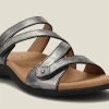 Taos Double U Pewter Womens Comfort Sandals DBU-13930 -Vogue Shoes dbu 13930 pwt