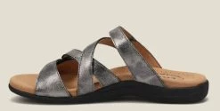 Taos Double U Pewter Womens Comfort Sandals DBU-13930 -Vogue Shoes dbu 13930 pwt1
