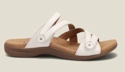 Taos White Double U Women's Comfort Sandals DBU-13930 -Vogue Shoes dbu 13930 wht 3 resized