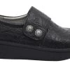 Alegria Black Deliah Embossible Ink Professional Nursing Shoes DEL-7609