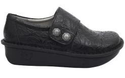 Alegria Black Deliah Embossible Ink Professional Nursing Shoes DEL-7609