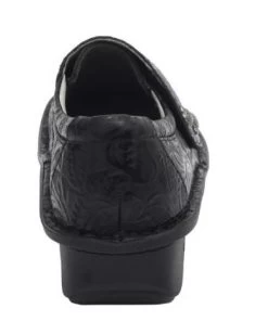 Alegria Black Deliah Embossible Ink Professional Nursing Shoes DEL-7609 -Vogue Shoes del 7609 3 resized