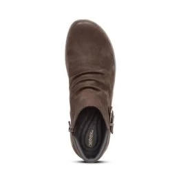 Aetrex Charcoal Luna Womens Ankle Boot DM706 -Vogue Shoes dm706 4 resized