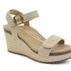 Aetrex Natural Sydney Quarter Strap Women's Espadrille Shoes EW762
