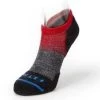 Fits Charcoal/Red Unisex Light Runner (Tri-Stripe Low Sock F3107 -Vogue Shoes f3107 715