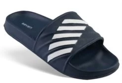 Surf7 Navy And White Childrens Slides FF222JR-NVYWHT