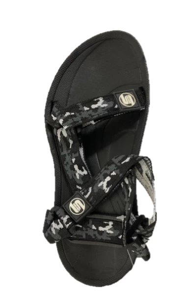 Surf7 Black Strap Childrens Sandals With Adjustable Straps FF382B-BLK 4 Surf7 Black Strap Childrens Sandals With Adjustable Straps FF382B-BLK - Image 2