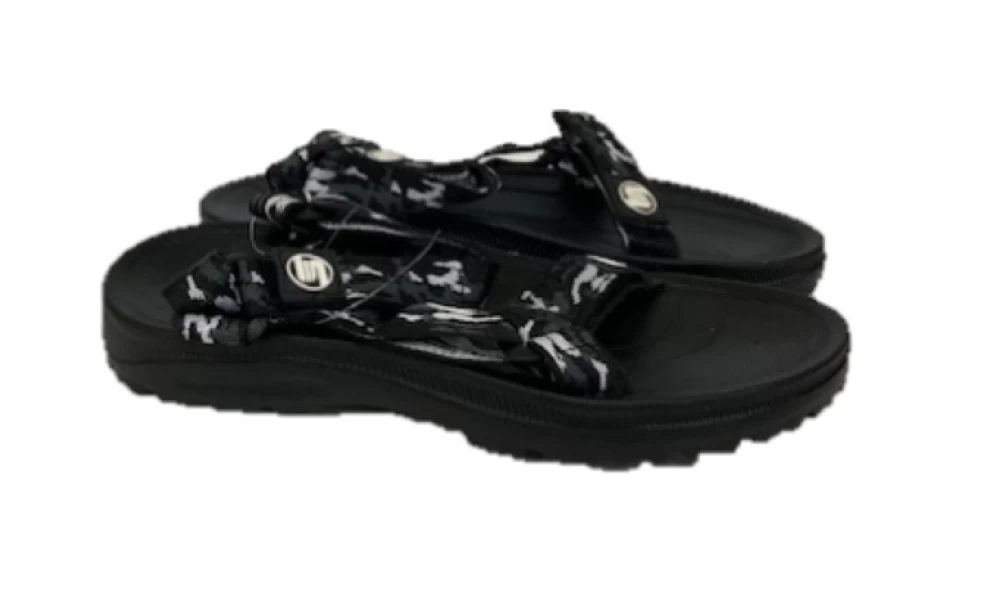 Surf7 Black Strap Childrens Sandals With Adjustable Straps FF382B-BLK 3 Surf7 Black Strap Childrens Sandals With Adjustable Straps FF382B-BLK