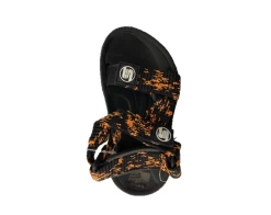 Surf7 Black And Orange Adjustable Velcro 2 Strap Toddler Sandals FF382T-BLKORG -Vogue Shoes ff382t blkorg single 1.jpg wht bckg 1