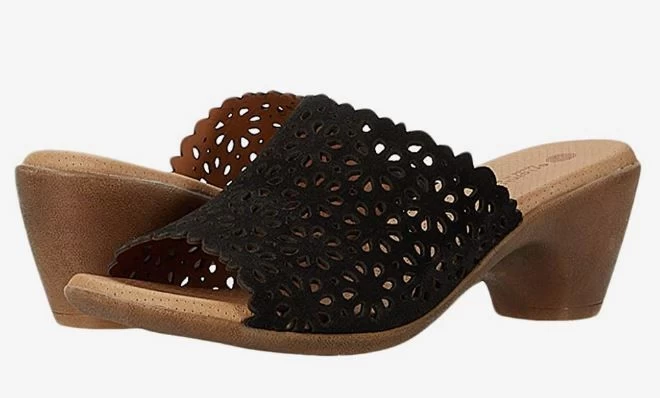 Eric Michael Black Finley Womens Leather Upper Slide Sandals 3 Eric Michael Black Finley Womens Leather Upper Slide Sandals